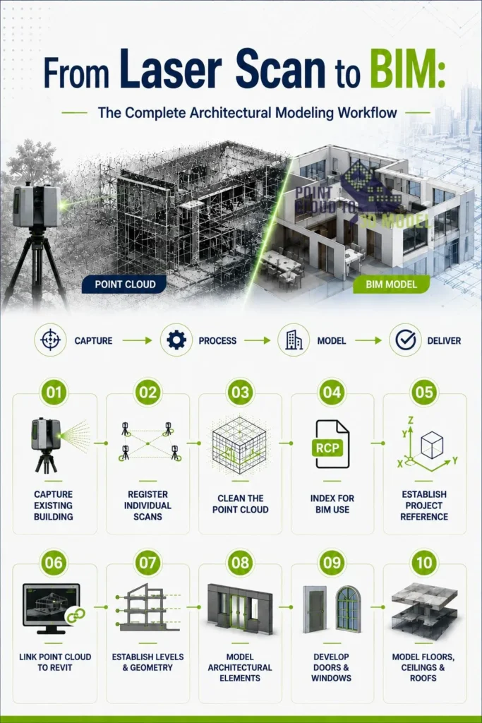 laser scan to BIM workflow