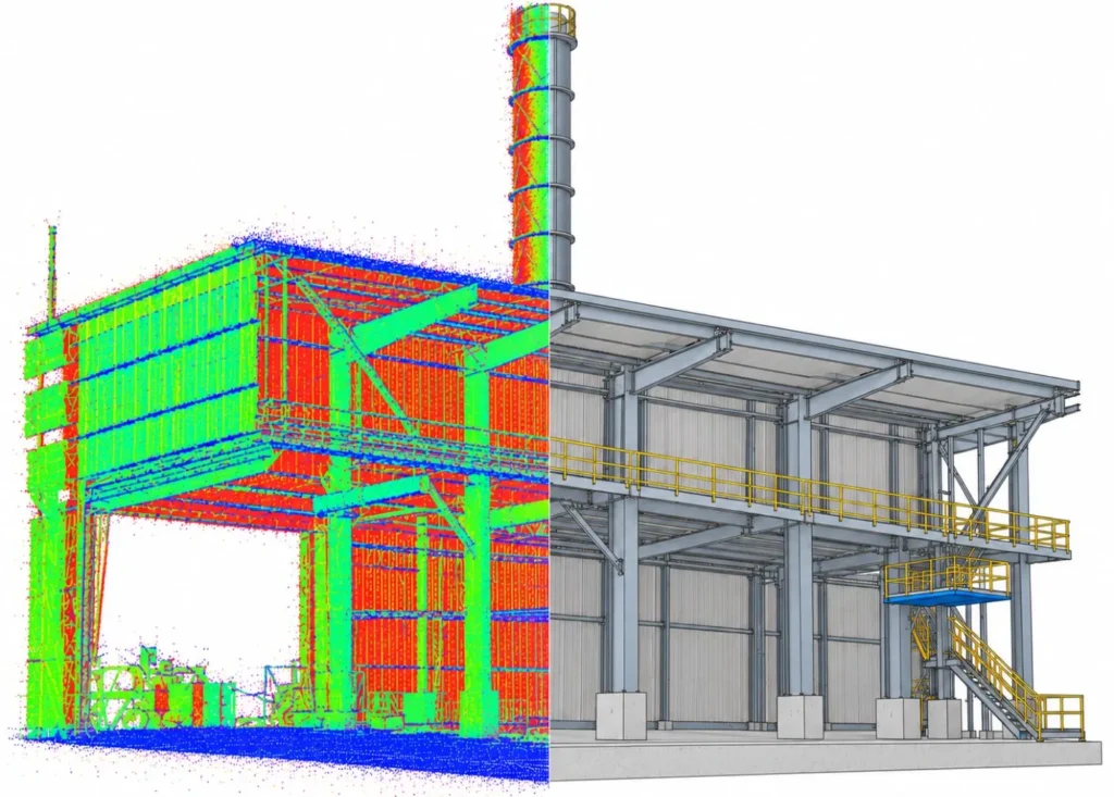 Industrial Building Scan to BIM Model